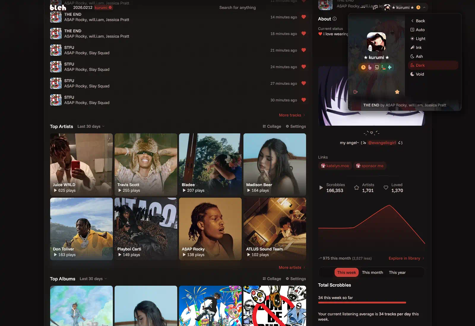 Example profile view